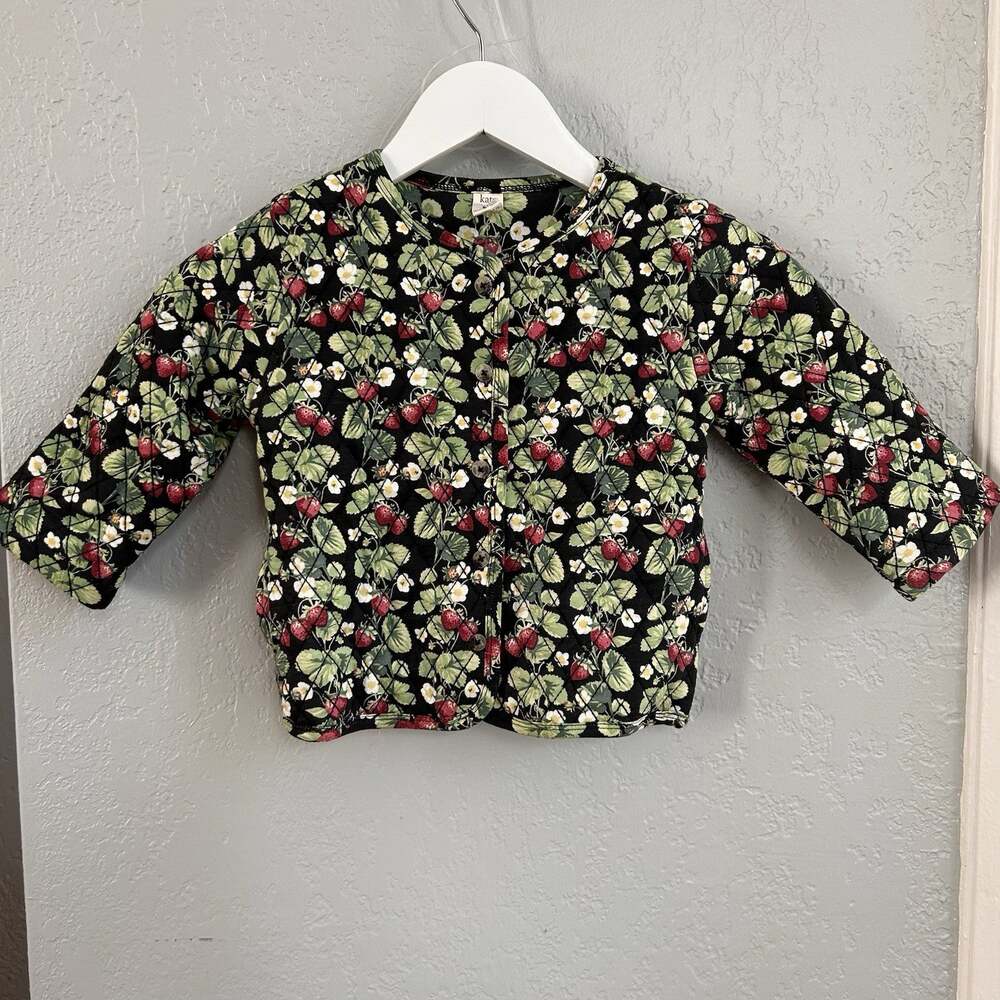 Kate Quinn 2T Toddler Quilted Jacket Strawberry